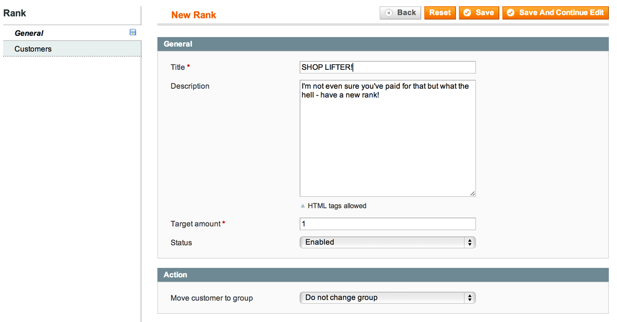 Ranks are so easy to setup - it's criminal!