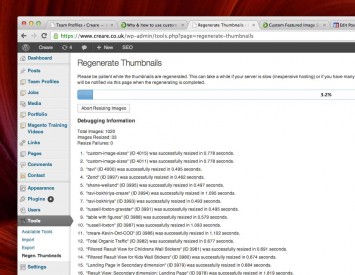 Regenerate Thumbnails is a free WordPress plugin