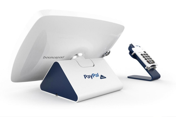 PayPal Here connected to the Bouncepad POS