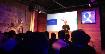 Google's Tim Frank talking at the launch of Google Partners UK