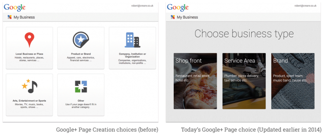 google-plus-page-choice
