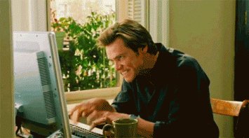 jim carey typing