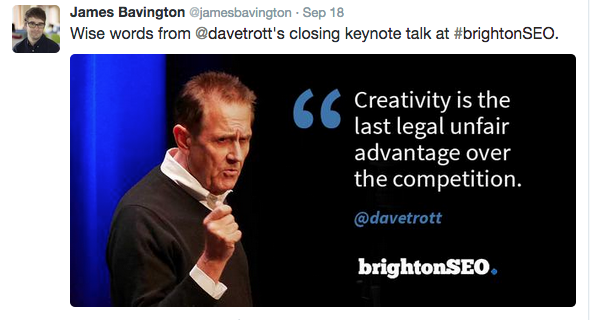 Dave Trott BrightonSEO