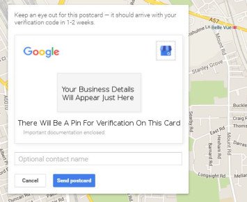 Google Verification Card